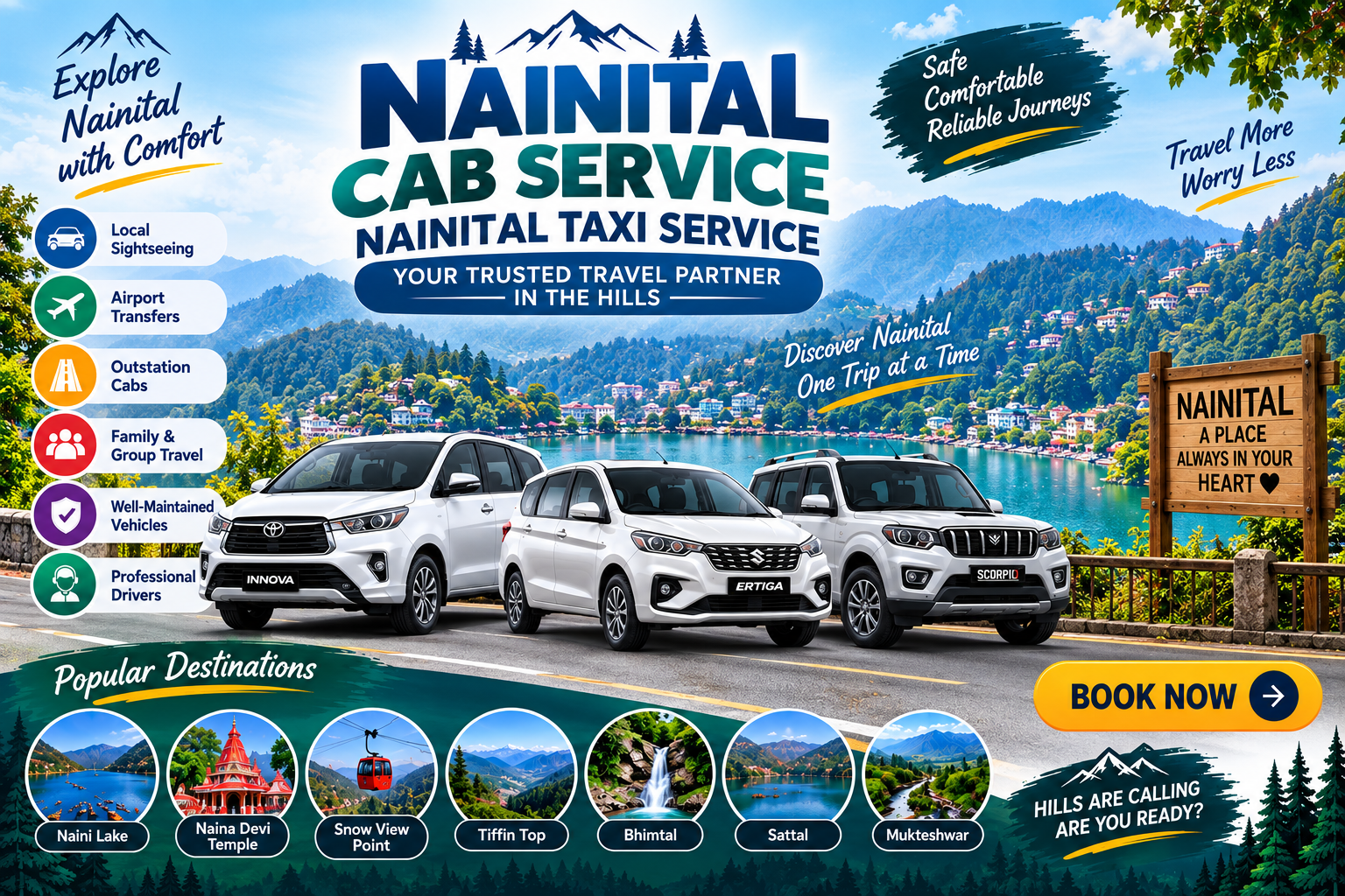 Nainital Cab Service - Nainital Taxi Service
